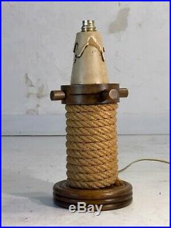 1950 Audoux-minet Lampe Moderniste Reconstruction Shabby-chic Art Populaire