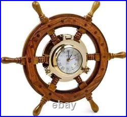 48 Navire Roue Nautique Hublot Horloge Navire Roue Horloge Nautique
