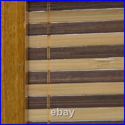 4 Panneaux Paravent Diviseur Cloison Séparateur Diviseur Bambou Brun Homestyle4u