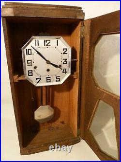 Ancien carillon 3 trous 8 tiges 8 marteaux pendule horloge fonctionne bon etat
