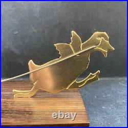 Ancien porte marqueur verre Art Déco Paris Pizette bar cocktail canard Carte 12p