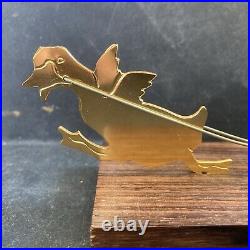 Ancien porte marqueur verre Art Déco Paris Pizette bar cocktail canard Carte 12p
