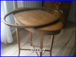Ancienne Table A The Gueridon Art Deco En Bois Plateau Verre French Antique Ancienne Table A The Gueridon Art Deco En Bois Plateau Verre French Antique
