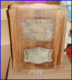 Ancienne caisse de pendule vide placard coffre coffret Armoire Art Deco Vintage