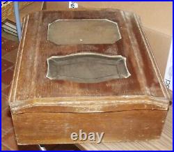 Ancienne caisse de pendule vide placard coffre coffret Armoire Art Deco Vintage