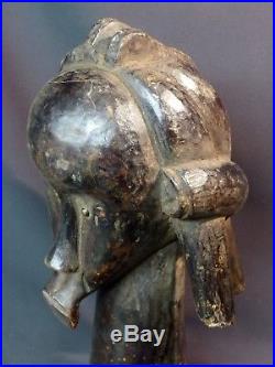 Art africain Buste reliquaire très ancien tribu Fang Gabon 2kg40cm sceptre déco