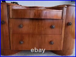 BUFFET Coiffeuse ART DECO Circa 1930 Mobilier Bois 2 Tiroirs Miroir 119MAG 19/12 BUFFET Coiffeuse ART DECO Circa 1930 Mobilier Bois 2 Tiroirs Miroir 119MAG 19/12