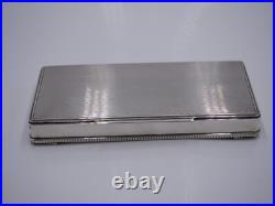 Belle Boite Epoque Art Deco En Argent Massif Et Bois Origine Belgique