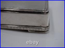 Belle Boite Epoque Art Deco En Argent Massif Et Bois Origine Belgique