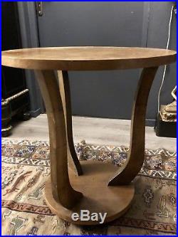 Belle Petite Table Guéridon En Bois Art Déco