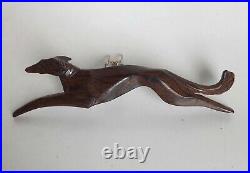 Broche Art Déco Lévrier en course Greyhound dog broch Art Deco