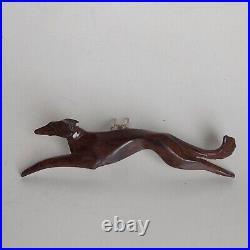 Broche Art Déco Lévrier en course Greyhound dog broch Art Deco Broche Art Déco Lévrier en course Greyhound dog broch Art Deco