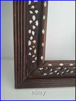 Cadre Ancien Art Déco Bois Sculpté, Cadre Photo Ou Tableau Encadrement Décoratif