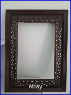 Cadre Ancien Art Déco Bois Sculpté, Cadre Photo Ou Tableau Encadrement Décoratif