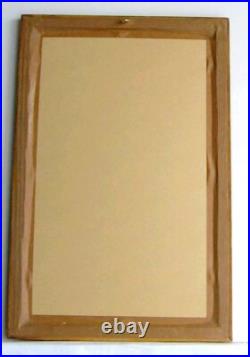 Cadre Ancien Bois Art Deco Peinture Huile Sur Toile Repro Klimt (feuille D'or)