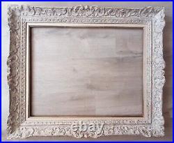 Cadre Montparnasse ancien en bois sculpté 84 cm X 70,5 cm Années 1930 40 Cadre Montparnasse ancien en bois sculpté 84 cm X 70,5 cm Années 1930 40