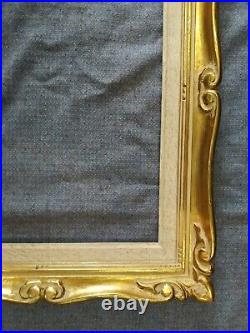 Cadre montparnasse bois doré feuillure 40 cm x 30 frame art déco photo miroir