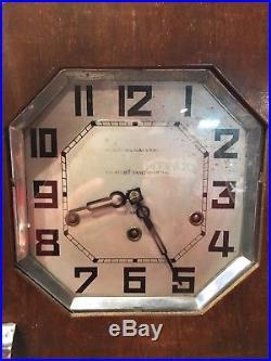 Carillon Horloge Paris 8 Marteaux 8 Tiges 2 Mélodies Bois Doré Art-Deco ODO