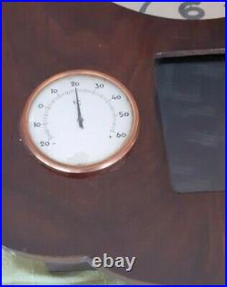 Carillon Horloge Pendule Morbier FFR thermomètre baromètre années 50 Fonctionne