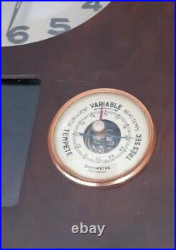 Carillon Horloge Pendule Morbier FFR thermomètre baromètre années 50 Fonctionne