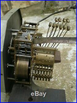 Carillon ancien Manufrance à 10 tiges et 10 marteaux gros rouleau no ODO Morbier