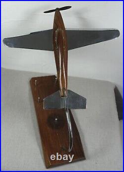 Cendrier d'avion avec porte-allumettes art deco tres rare