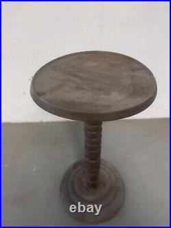Charles Dudouyt Guéridon Table Basse Art Deco Sellette Design Bois Tourné