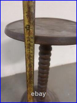 Charles Dudouyt Guéridon Table Basse Art Deco Sellette Design Bois Tourné