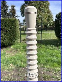 Charles Dudouyt Pied de Lampe Lampadaire Art Deco Moderniste Design Bois Tourné