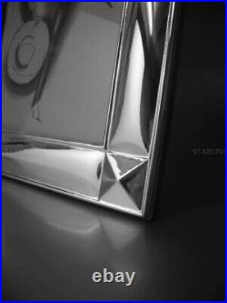 Charmant Art Déco Cadre Photo De Massif 925 Argent Sterling + Dos en Bois (T2) Charmant Art Déco Cadre Photo De Massif 925 Argent Sterling + Dos en Bois (T2)