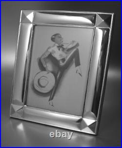 Charmant Art Déco Cadre Photo De Massif 925 Argent Sterling + Dos en Bois (T2) Charmant Art Déco Cadre Photo De Massif 925 Argent Sterling + Dos en Bois (T2)