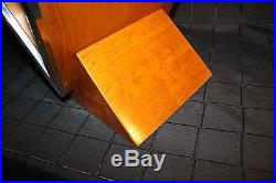 Chevet / table style Art Déco en bois et chrome