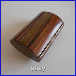 Coffret boite miniature bois marqueterie laiton fait main Art Déco France N3227