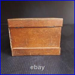 Coffret malle miniature bois marqueterie fait main art déco 1930 Japon N7565