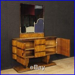 Commode style ancien vintage Art Deco meuble miroir buffet italien bois