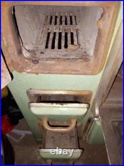 Cuisinière poêle à bois De Dietrich émaillée ancienne art déco 40's wood stove Cuisinière poêle à bois De Dietrich émaillée ancienne art déco 40's wood stove