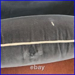 Fauteuil Vintage Art Deco Francais 1930 1940 En Velours & Bois 30s 40s