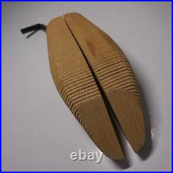 Forme chaussure fait main vintage bois métal art déco habillement design N4762