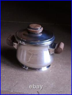 Frionnet Francois Metal Argente Art Déco 1930 Service A Cafe Silver Bois 1925