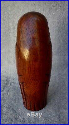Hibou Art Déco en bois sculpté dans le goût de Edouard Marcel Sandoz
