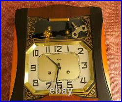 Horloge murale pendule carillon art deco ODO compléte et fonctionnelle