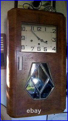 Horloge pendule carillon Westminster 10 marteaux 6 tiges 2 mélodies
