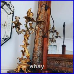 Importante Lampe Art Nouveau/Art Déco Bois de Plaquage Serrurier Bovy vers 1900