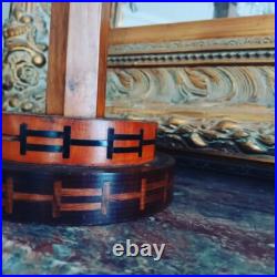 Importante Lampe Art Nouveau/Art Déco Bois de Plaquage Serrurier Bovy vers 1900
