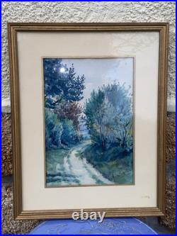 Jolie Peinture Signé À. De Bazelaire Vintage