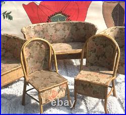 Jouet Ancien Salon De Poupee En Bois Bambou Courbe Art Deco 1930 5 Pieces Jouet Ancien Salon De Poupee En Bois Bambou Courbe Art Deco 1930 5 Pieces