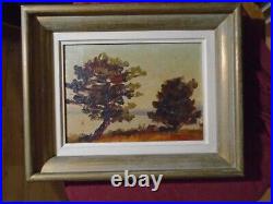 LA GARONNETTE. VAR. SignéED. STAHL 1934. ARTISTE PEINTRE ALSACIEN. HUILE/BOIS