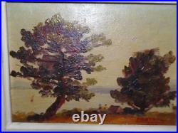 LA GARONNETTE. VAR. SignéED. STAHL 1934. ARTISTE PEINTRE ALSACIEN. HUILE/BOIS