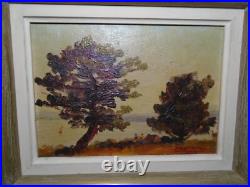 LA GARONNETTE. VAR. SignéED. STAHL 1934. ARTISTE PEINTRE ALSACIEN. HUILE/BOIS