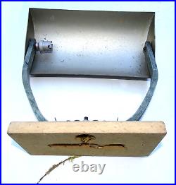 Lampe De Bureau En Métal Chromé Cuivre Et Bois Art Déco 1930 1940